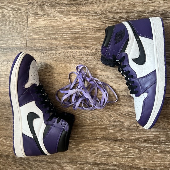 jordan 1 retro highcourt purple white